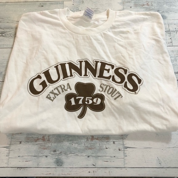 Guinness White and Brown Short Sleeve Tees - Picture 2 of 7